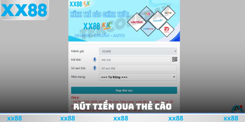 Quy trình 04 nạp vốn qua thẻ cào